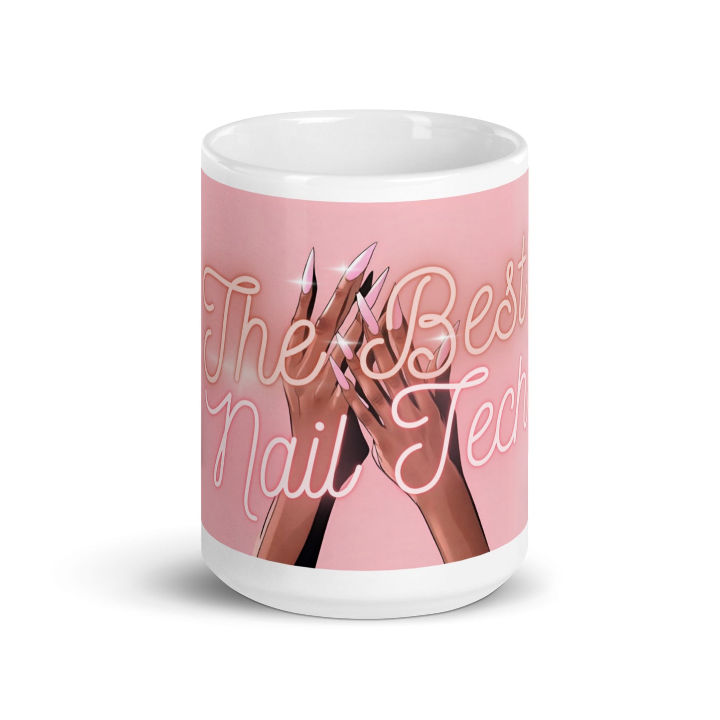 The Best Nail Tech- White Glossy Mug